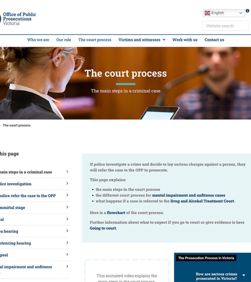 Office of Public Prosecutions Victoria theartistree Pty Ltd Creative Agency